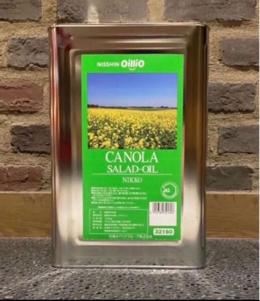 ニッコーキャノーラ油 業務用、一斗缶16.5kg