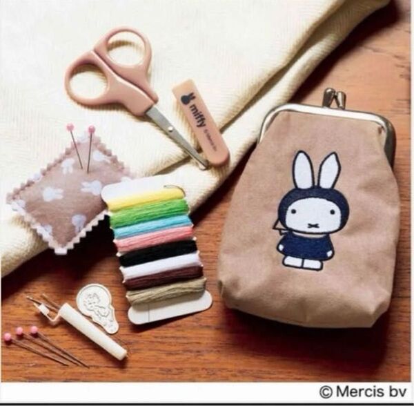 新品 miffy がま口 ポーチ ソーイングセット お裁縫