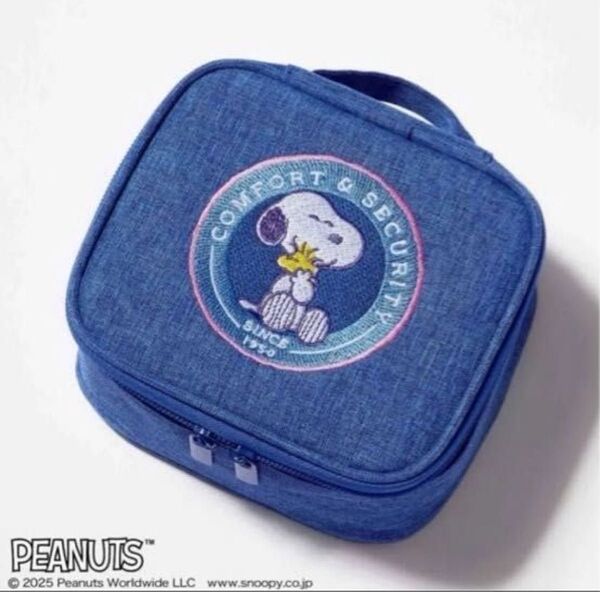 新品 PEANUTS ミラー付き バニティポーチ ポーチ SNOOPY スヌーピー