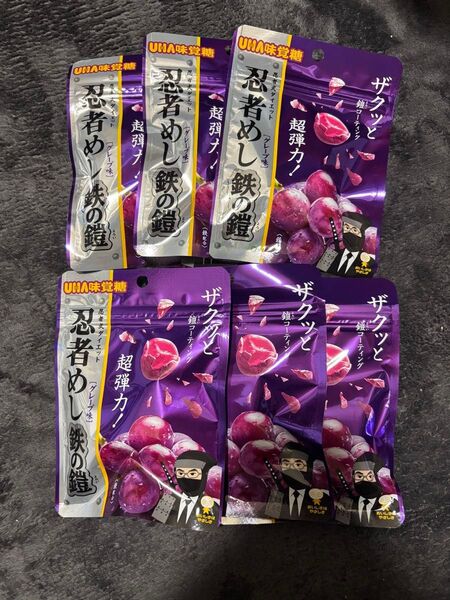 忍者めし 鉄の鎧 グレープ味 6袋セット