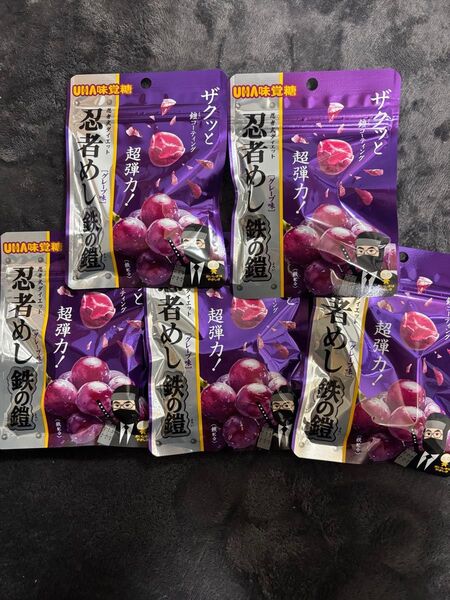 忍者めし 鉄の鎧 グレープ味 5袋