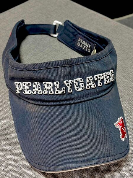 PEARLY GATES パーリーゲイツ ゴルフバイザー サンバイザー ネイビー 紺色