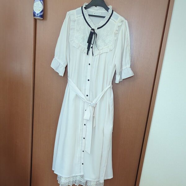axes femme ワンピース 透け防止キャミ付