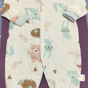 ベビー服 ロンパース 70サイズ アニマル柄