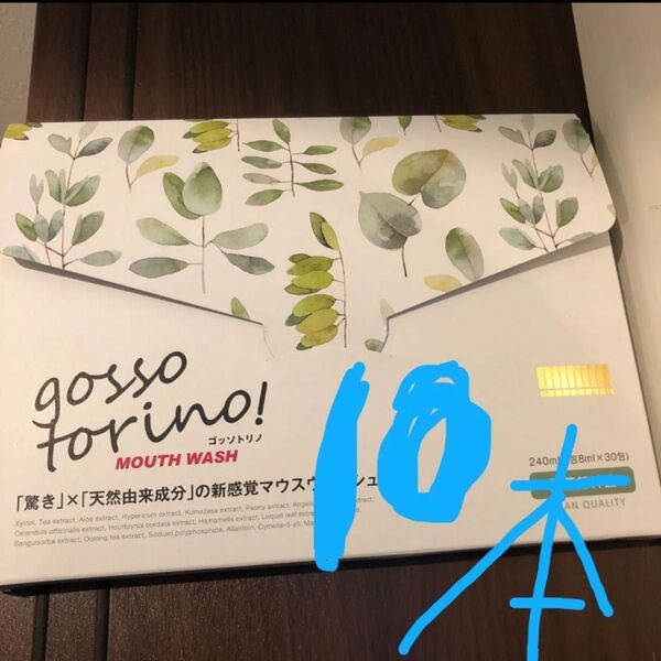 gossotorino! gosso torino! ゴッソトリノ ゴットソリノ マウスウォッシュ トゥースウォッシュ 10本箱無