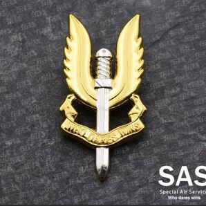 2)イギリス軍 特殊空挺部隊 Special Air Service、SAS隊員用ピンバッチ?(レプリカ)サバゲ コスプレ