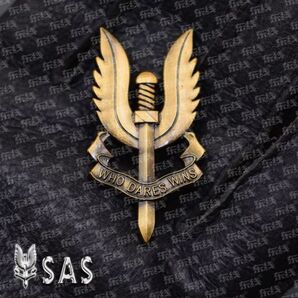 3)イギリス軍 特殊空挺部隊 Special Air Service、SAS隊員用ピンバッチ?(レプリカ)サバゲ コスプレ