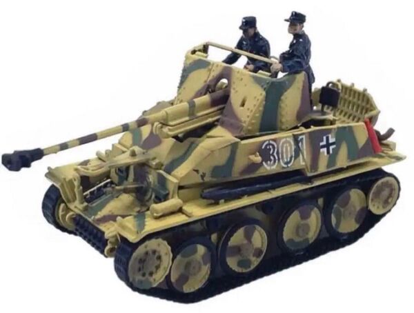 第二次世界大戦 ドイツ軍マーダーⅢ対戦車自走砲(3色迷彩)1/72 塗装済み完成品模型