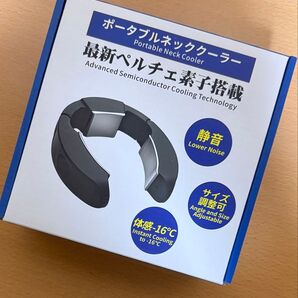 【新品未使用】ネッククーラー 冷却プレート 3つ ペルチェ素子搭載 30000mAhバッテリー付き 軽い 冷たい 冷感