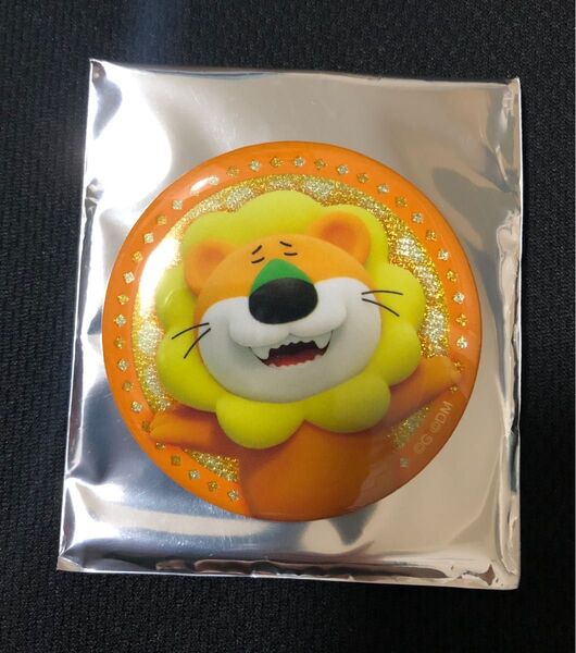 たべっこどうぶつ THE MOVIE ラメキャラバッジコレクション らいおんくん