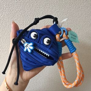 モンスタージップポーチ付きじゃらじゃらキーホルダー