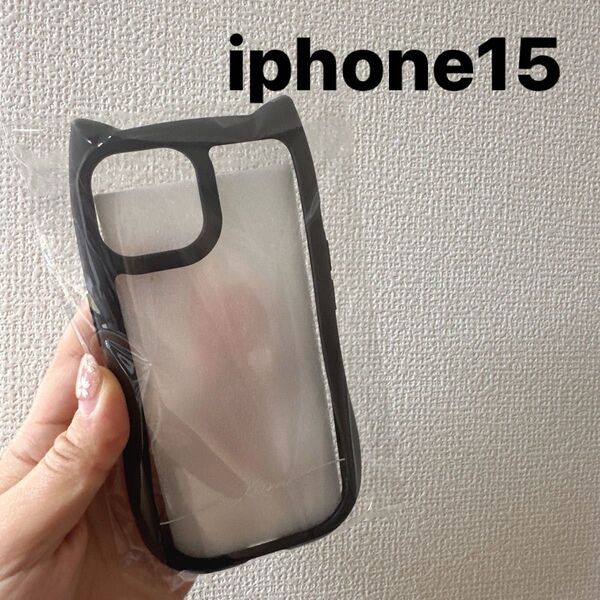 iphone15ケースハイブリッド猫耳猫ケース