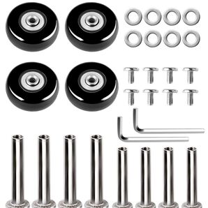 【60mm*18mm 4個セット】キャスター スーツケース キャリーバッグ 交換修理 取替えDIY用