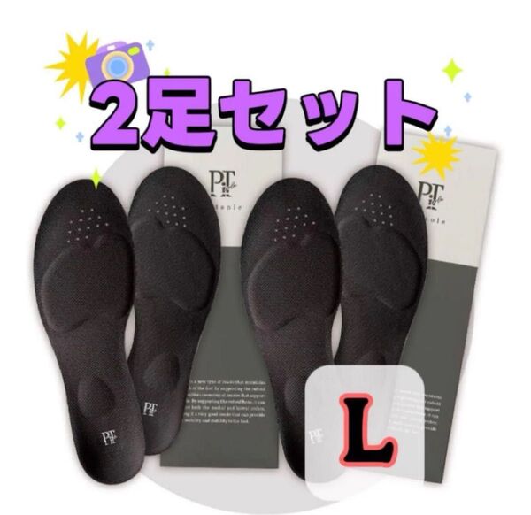 【正規品】pitsole ピットソール Lサイズインソール 2足
