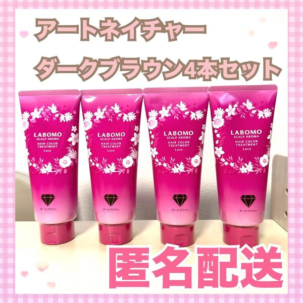 アートネイチャー ラボモ スカルプアロマ ヘアカラートリートメントダークブラウン 4本セット