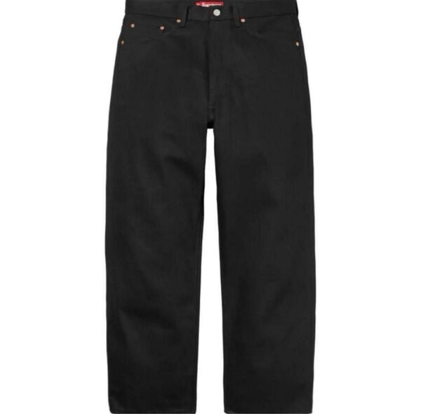 Supreme Rigid Baggy Black Selvedge Jean 30