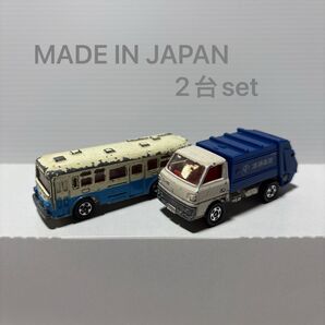 【トミカ】TOMICA ミニカー MITSUBISHI FUSO BUS MITSUBISHI CANTER 清掃車