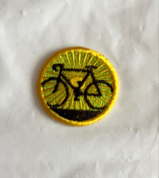 未使用 自転車 刺繍 ワッペン ボーイスカウト アップリケ
