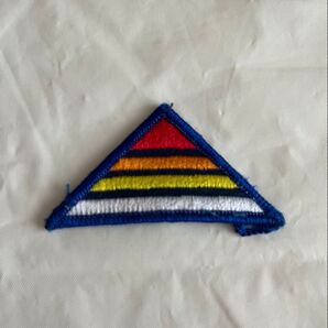 アメリカ陸軍第7軍 Seven Steps to Hell 三角形 カラフル ワッペン