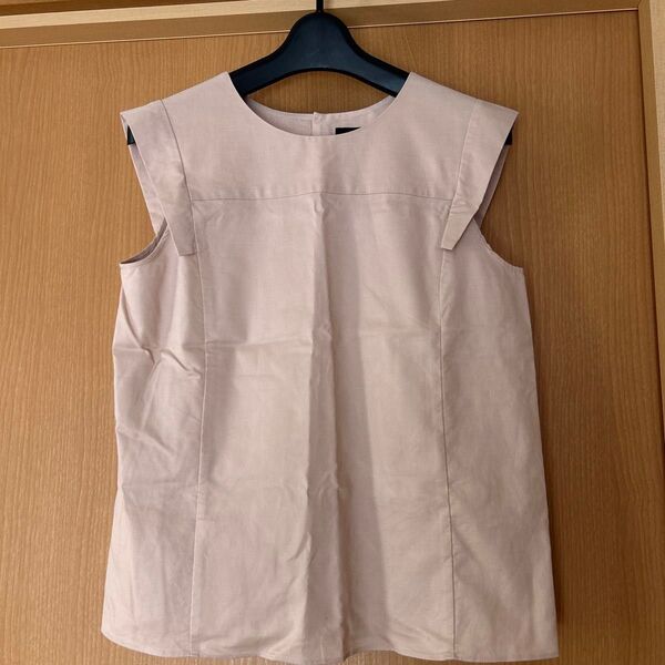 Demi-Luxe BEAMS ノースリーブシャツ 38 ピンクベージュ