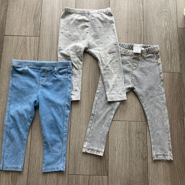 ベビー キッズ レギンス 3点セット 80〜90サイズ ZARA ズボン 保育園着