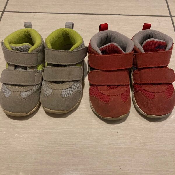 asics ベビーシューズ 2足セット スクスク スニーカー アシックス