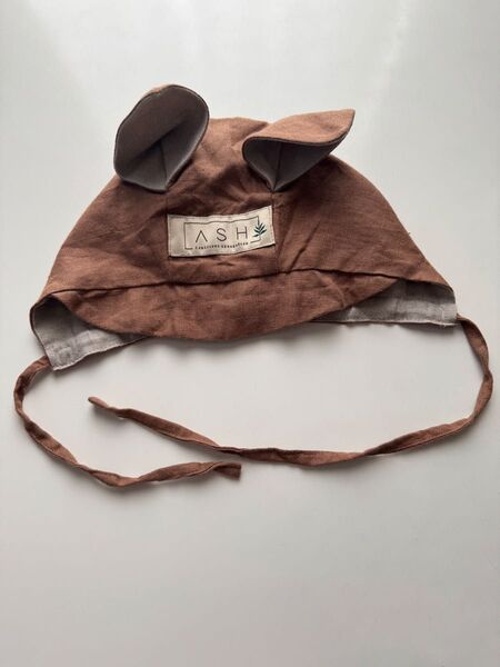 ash generation(SHOMKA)squirrel bonnet 49cm(1-2Y)