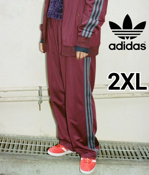アディダス 赤 ベッケンバウアー ジャージパンツ ジェンダーニュートラル 2XL メンズ ジェンダーニュートラル トラックパンツ