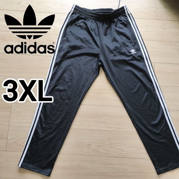 アディダス ファイヤーバード 黒 メンズ3XL トラックパンツ ジャージ下 adidas ボトムス イージーパンツ トレーニング