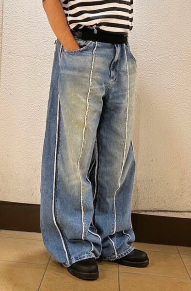 完売品ZARA バギーフィットデニム 34