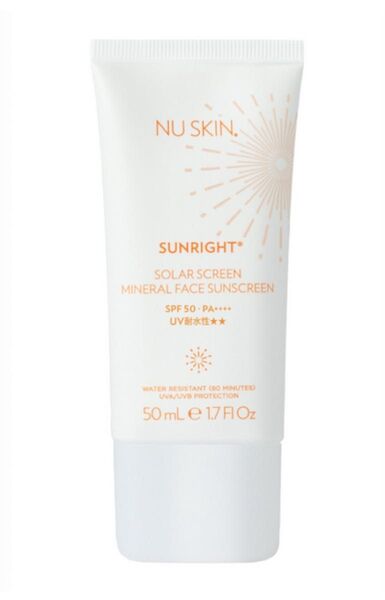 ニュースキン サンライト ソーラー スクリーン ミネラル フェイス サンスクリーン SPF50・PA++++・UV耐水性★★