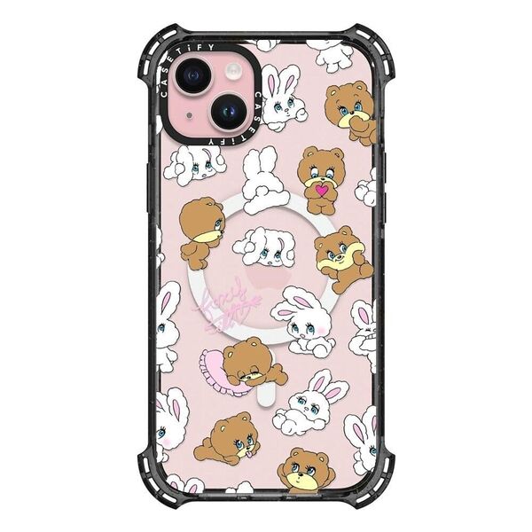 CASETiFY バウンス MagSafe対応 iPhone 15 Plus ケース - Bunny-Bear Mix -