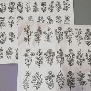 刺繍用イラストシート 2枚セット