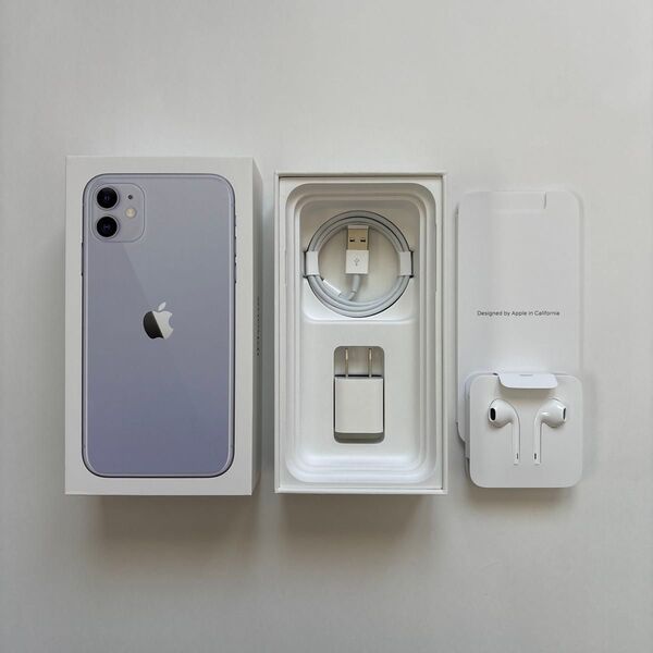 Apple iPhone11純正付属品 空箱/ケーブル/電源アダプター/イヤホン