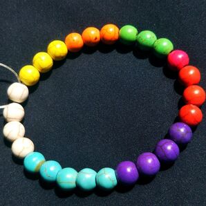 カラフル マルチカラー ターコイズ の ブレスレット