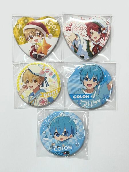 すとぷり 缶バッジ まとめ売り 5点セット 莉犬 るぅと ころん