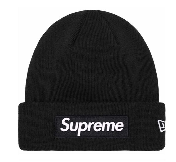 23fw supreme New Era Box Logo Beanie シュプリーム ビーニー ボックスロゴ ニューエラ 黒