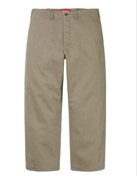 Supreme Washed Herringbone Chino Pant "Olive"