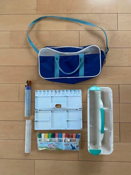 ぺんてる 絵の具セット 画材セット ZST41 9F小学生 ブルー 青