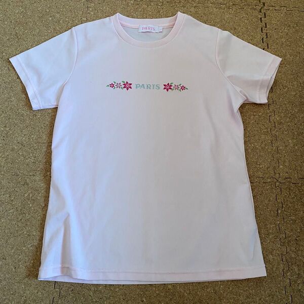 スポーツ用Tシャツ Lサイズ ヨガ エアロビ ピンク