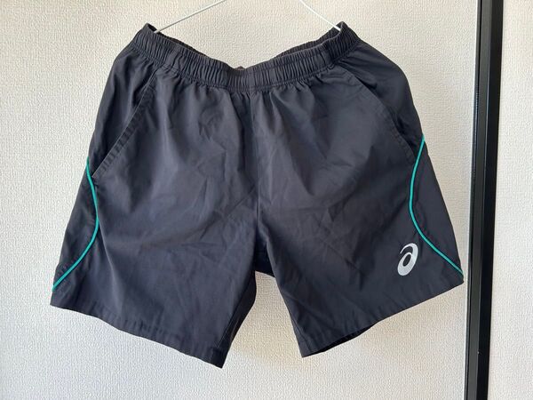 asics ハーフパンツ ブラック