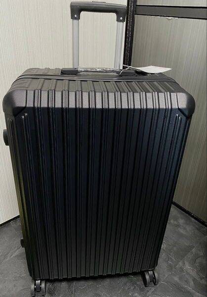 新品 TSAロック 軽量 ABS樹脂+PC 360°スピナーホイール スーツケース 大型大容量Lサイズ ブラック