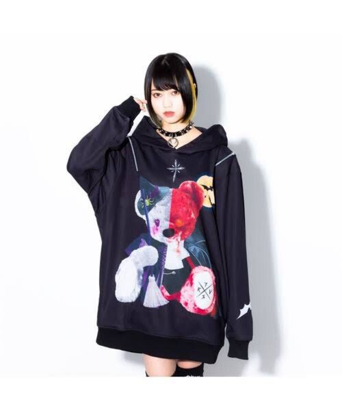 完売品 TRAVAS TOKYO/トラバストーキョー Halloween Bear Hoodie/ ハロウィン限定パーカー 地雷系