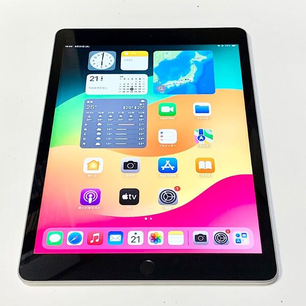 バッテリー100% ★ iPad 第9世代 10.2インチ 64GB シルバー SIMフリー ★ 新品同様の超美品 ★