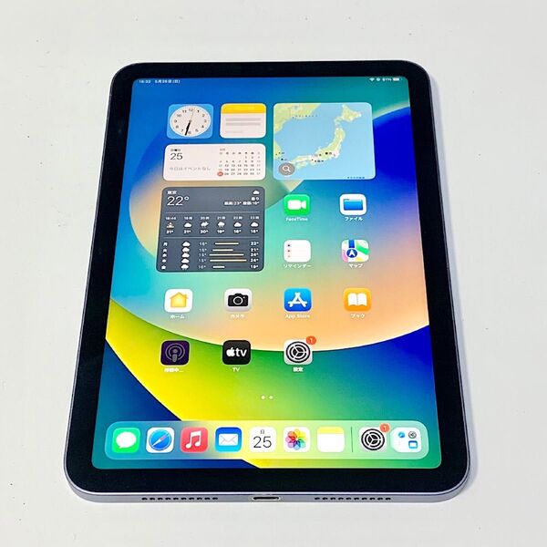 5/25に画面&バッテリー新品交換 ★ iPad mini 第6世代 8.3インチ 64GB パープル Wi-Fi ★ 超美品