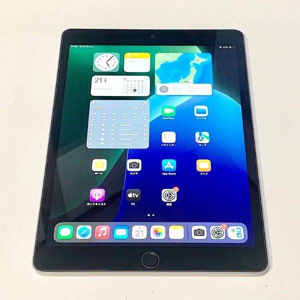 充電46回 100% ★ iPad 第9世代 10.2インチ 64GB シルバー Wi-Fi ★ 新品同様 強化ガラス ★