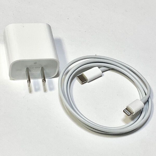 Apple純正 20W充電アダプタ & ケーブルセット A2305 20W USB-C - Lightning ★超美品