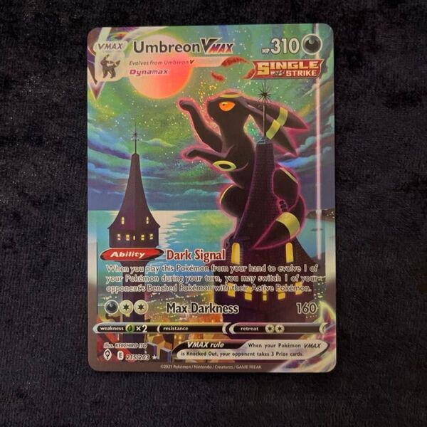ポケモンカードゲーム ブラッキーvmax hr 英語版 umbreon