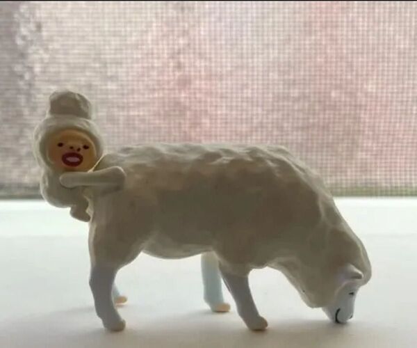 【新品未使用】 こびとづかん カクレケダマ 羊 ひつじ ヒツジ ヒツジケダマ フィギュア