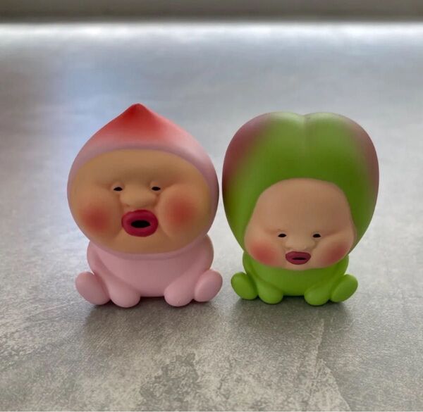 【新品未使用】【2個セット】 こびとづかん ソフビフィギュア カクレモモジリ スモモノウチ フィギュア